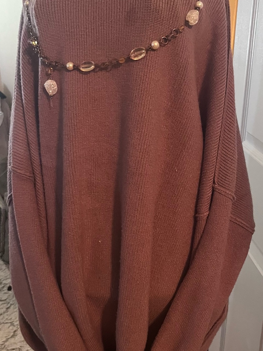 Women’s Mauve Brown Knit Sweater